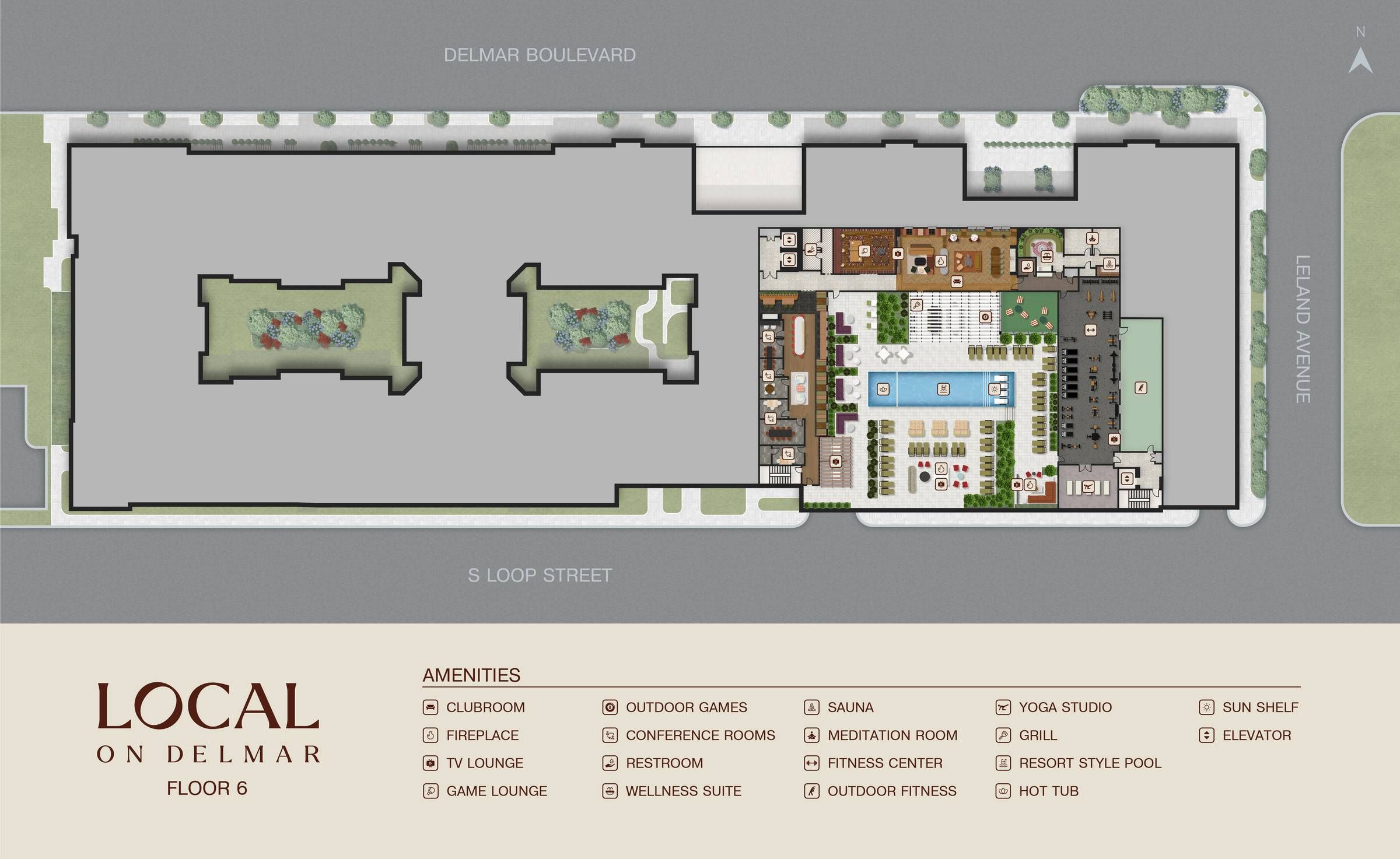 Local on Delmar Floor 6 sitemap