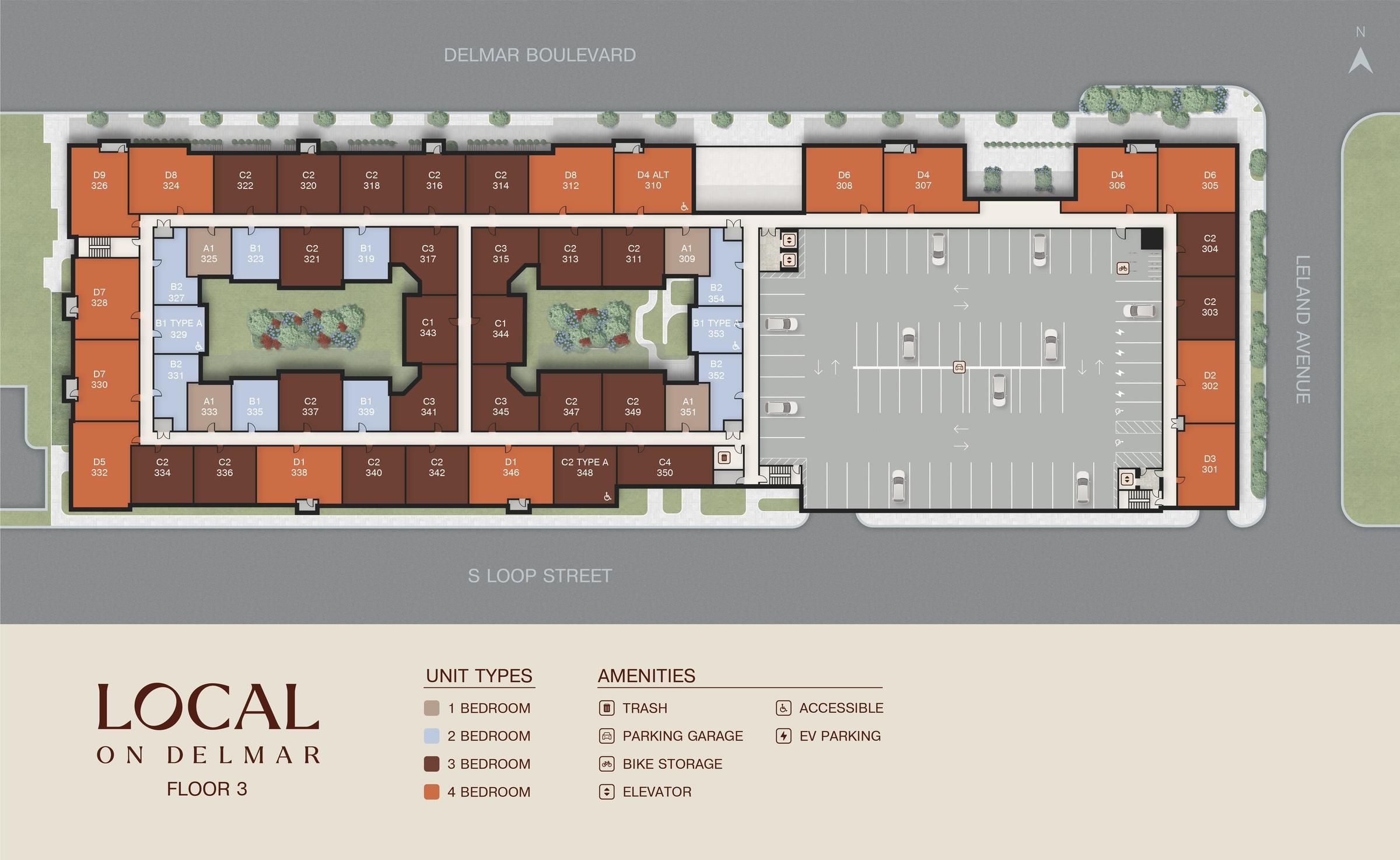 Local on Delmar Floor 3 sitemap