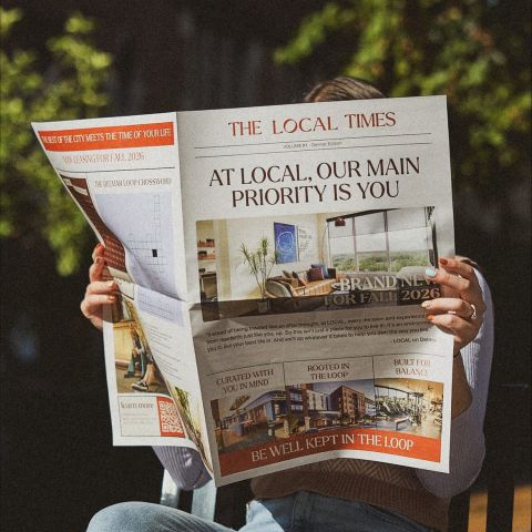 Breaking news: Your next chapter starts here. — Tours now open at LOCAL on Delmar. Book your tour at LOCAL today and be part of what’s next 🗞️✨