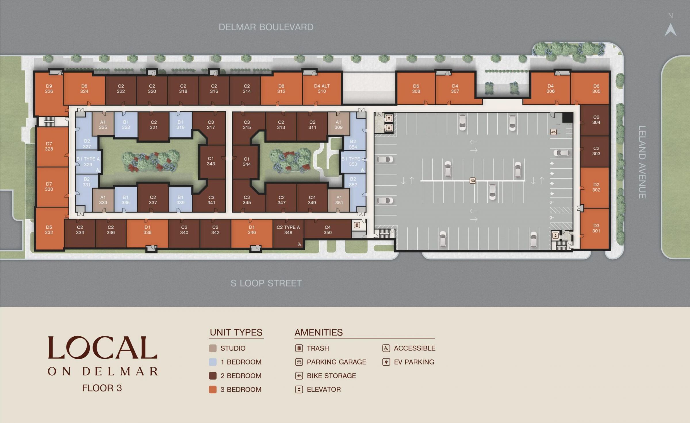Local on Delmar Floor 3 sitemap